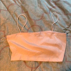 Women’s White Crop Tank Top